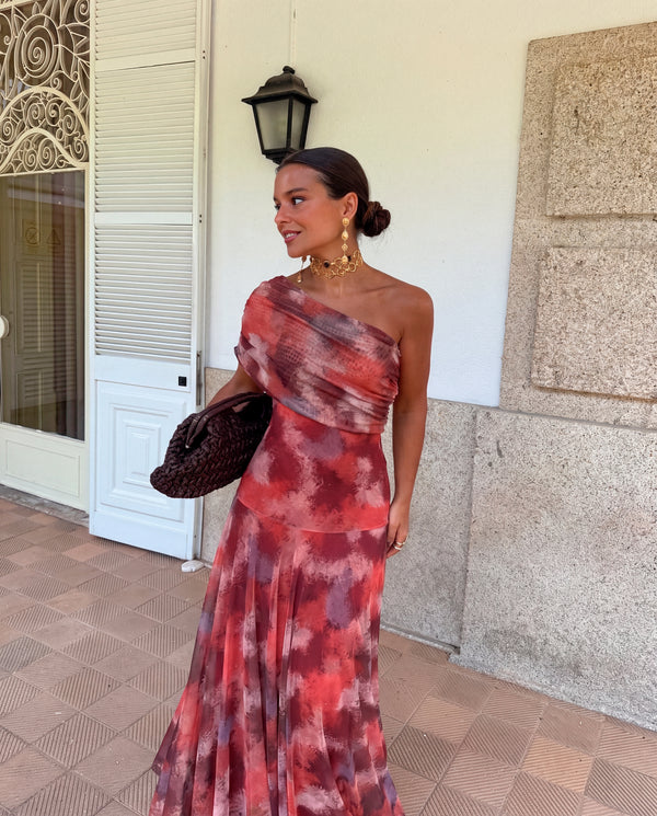 Aitana - Vestido Largo Hombro Caído