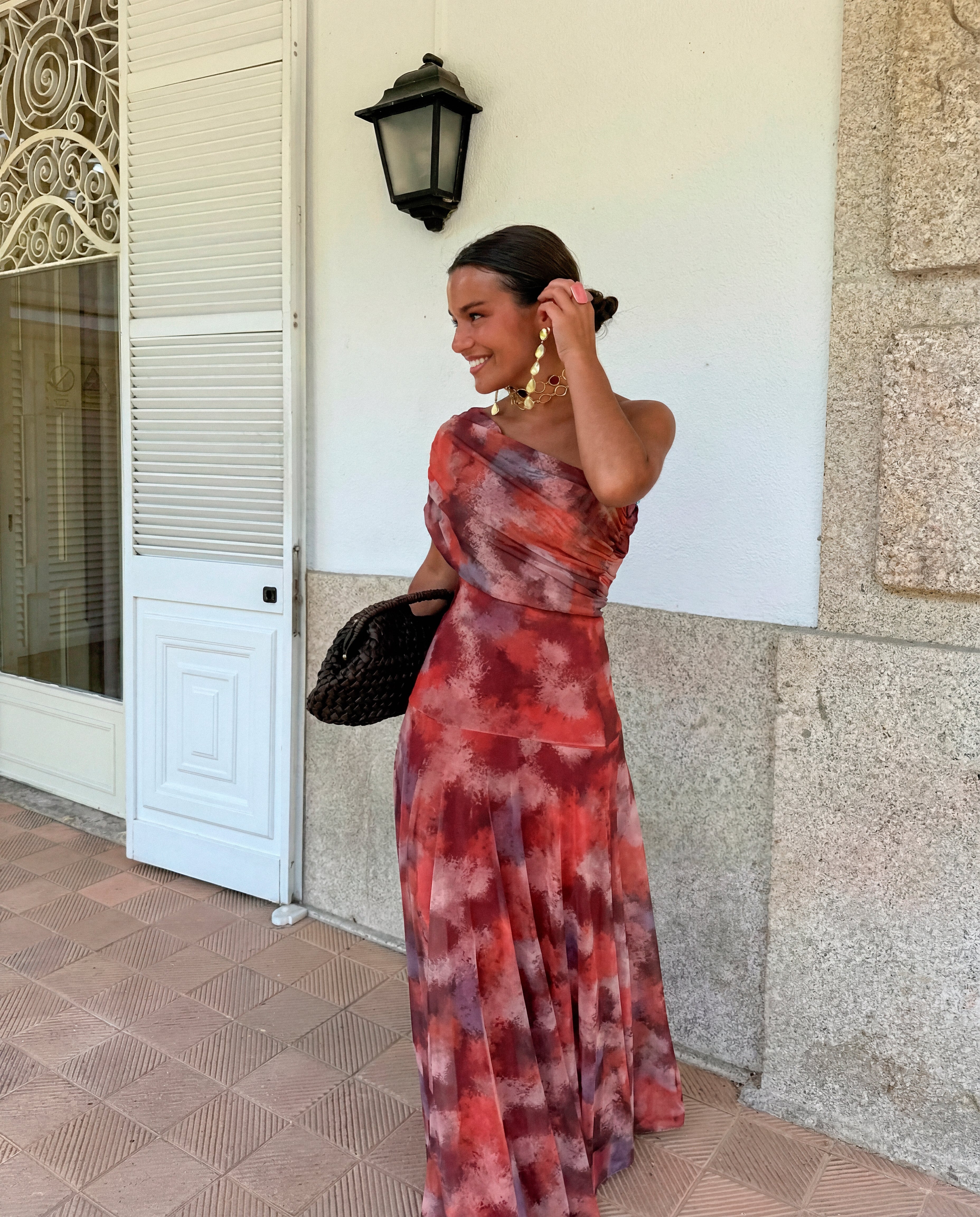 Aitana - Vestido Largo Hombro Caído