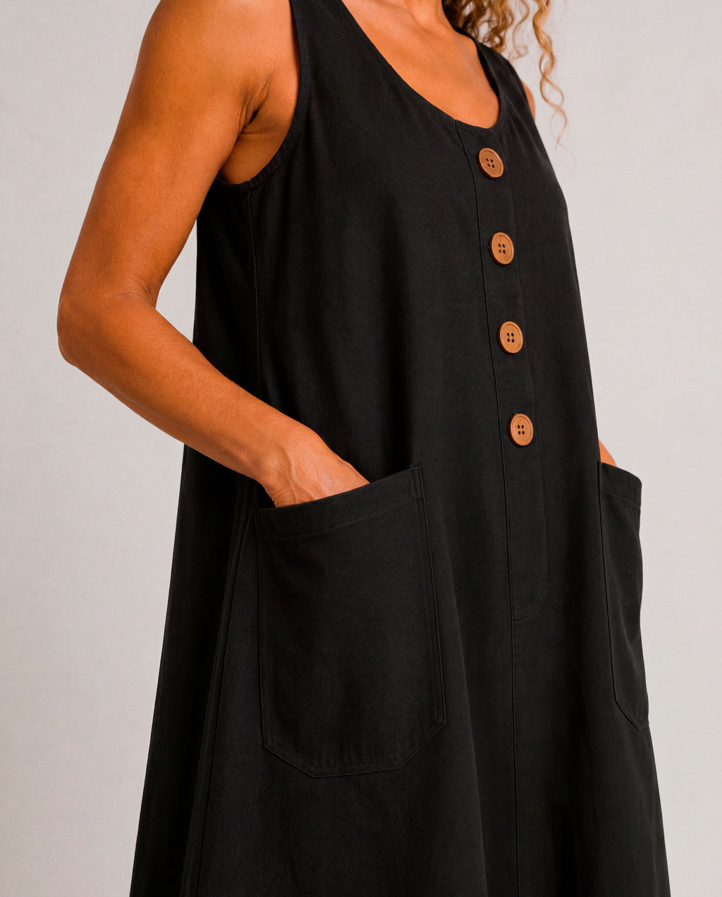Blanca - Vestido Corto Con Botones