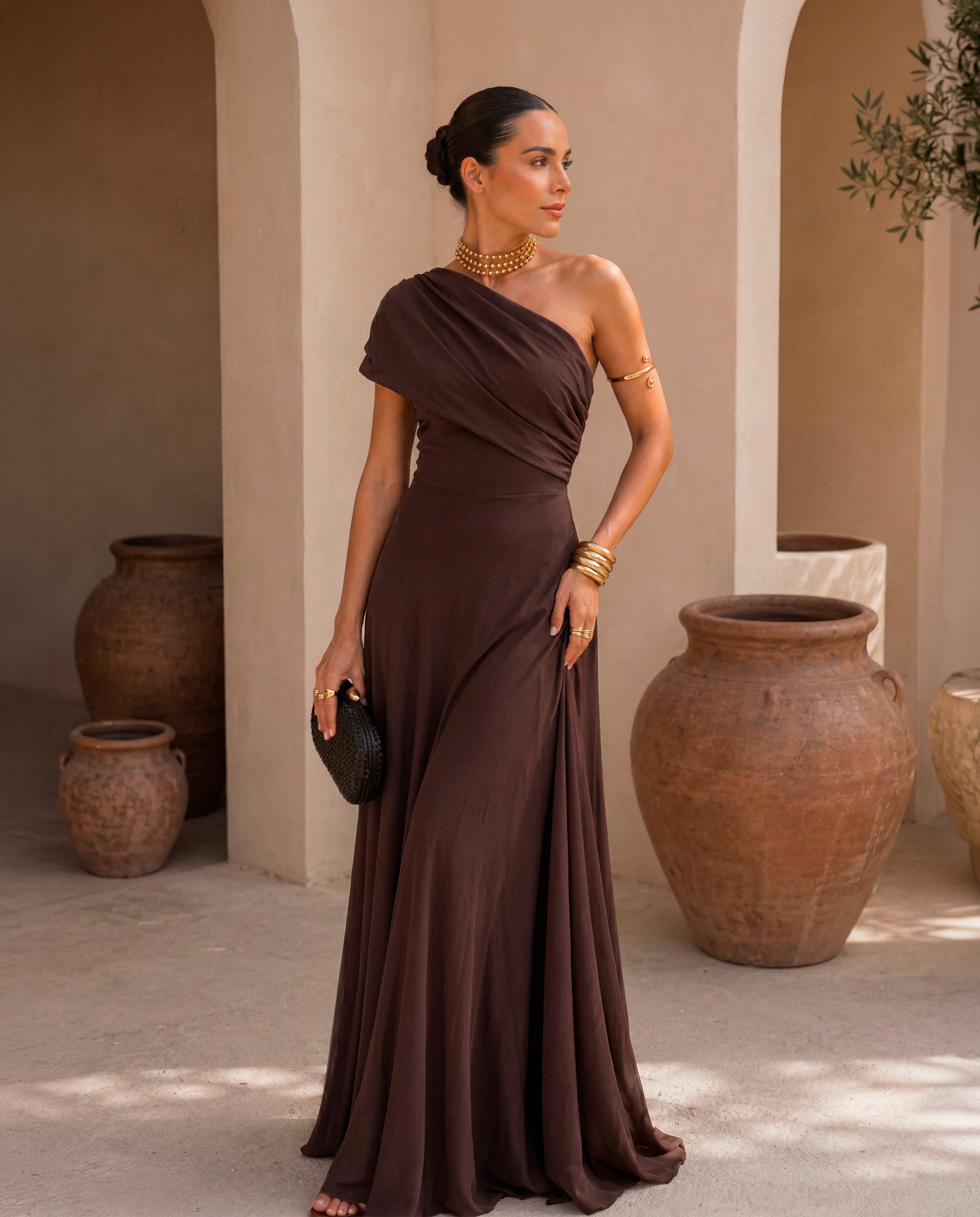 Elena - Vestido Toledo Marrón