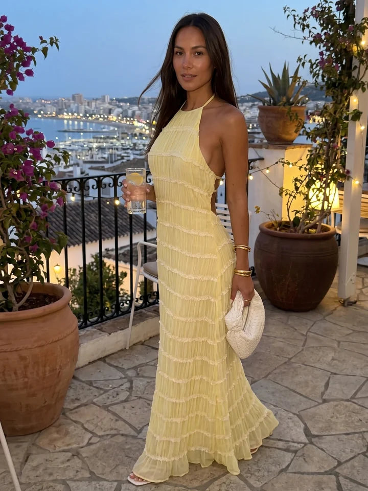 Angela - Vestido Largo Halter