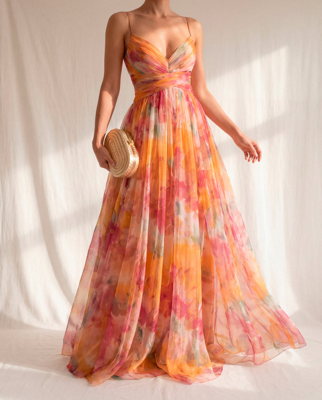 Gisella - Vestido Largo Floral Con Tirantes