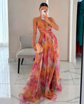 Gisella - Vestido Largo Floral Con Tirantes