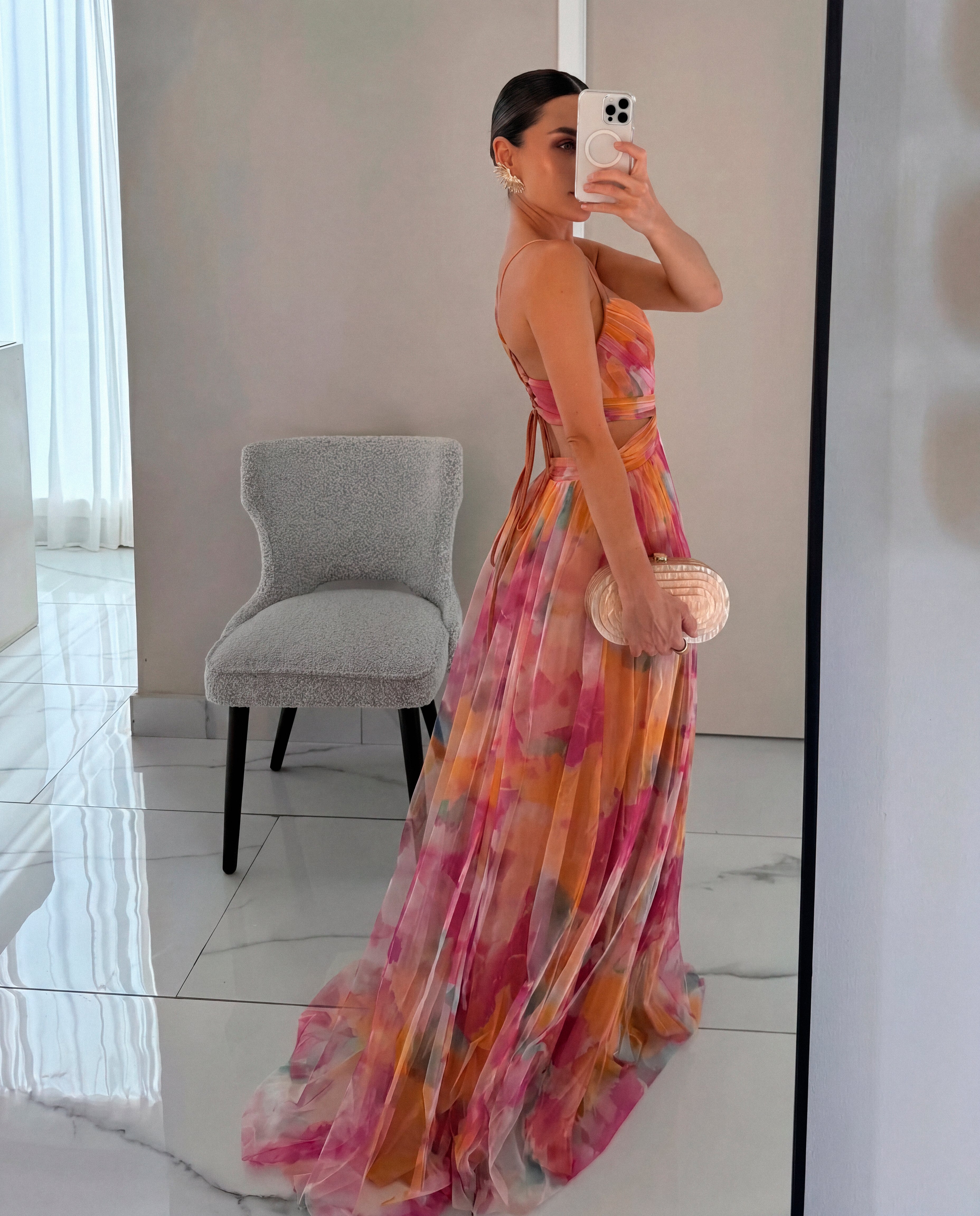 Gisella - Vestido Largo Floral Con Tirantes