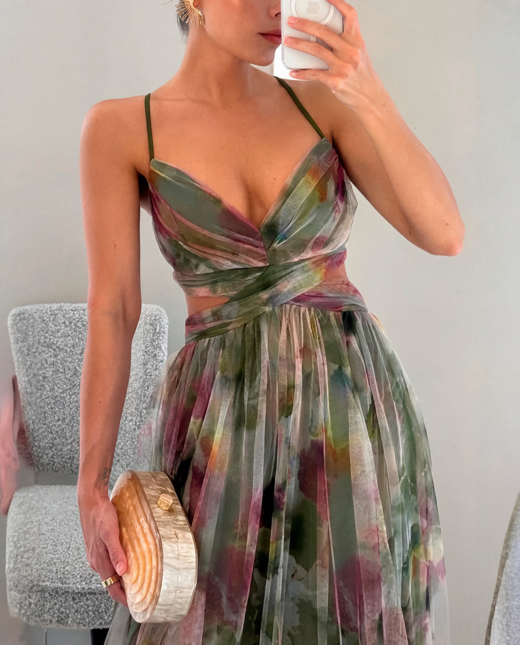 Gisella - Vestido Largo Floral Con Tirantes